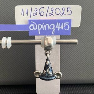Pandora Disney Parks Sorcerer Mickey Hat Dangle